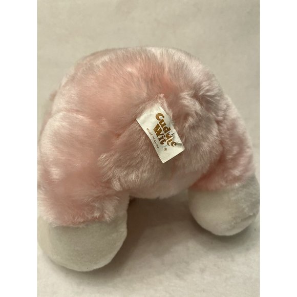 Cuddle Witt Rabbit Plush Satin Egg Easter Pink Eyes 16 inch - Picture 7 of 9